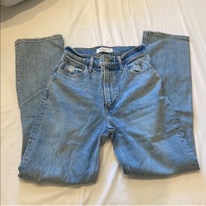 Abercrombie and fitch high rise mom jeans